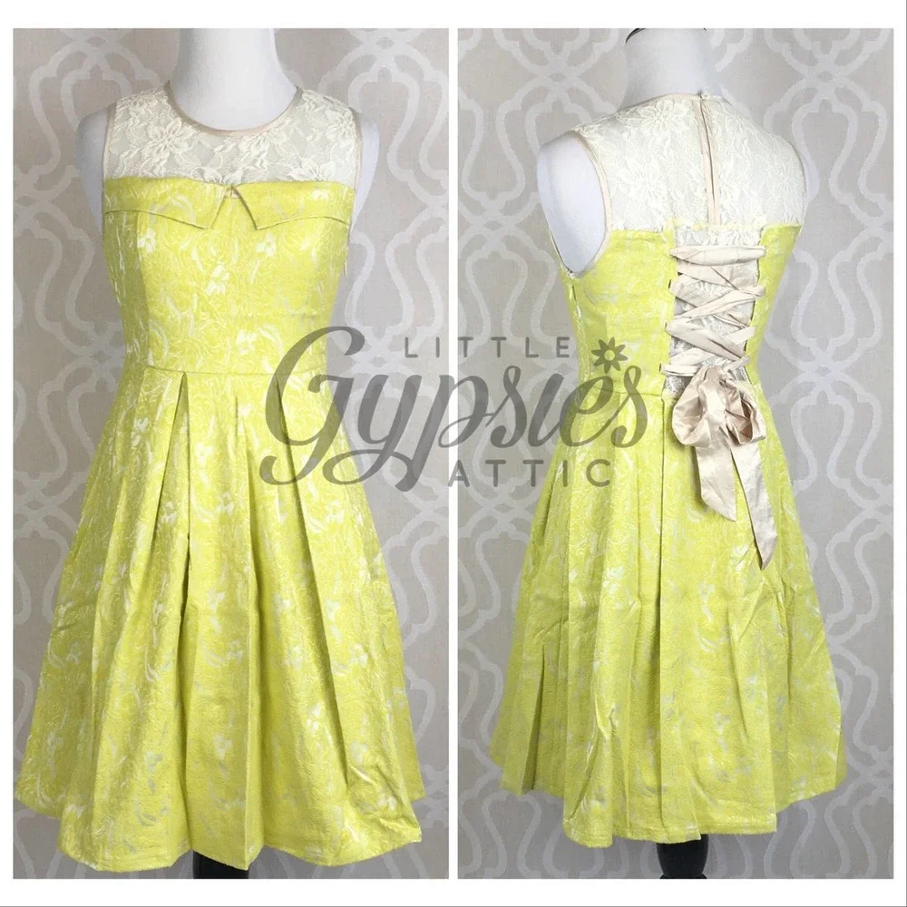 Ryu Lolita Lace & Jacquard Mini Dress - Picture 3 of 11